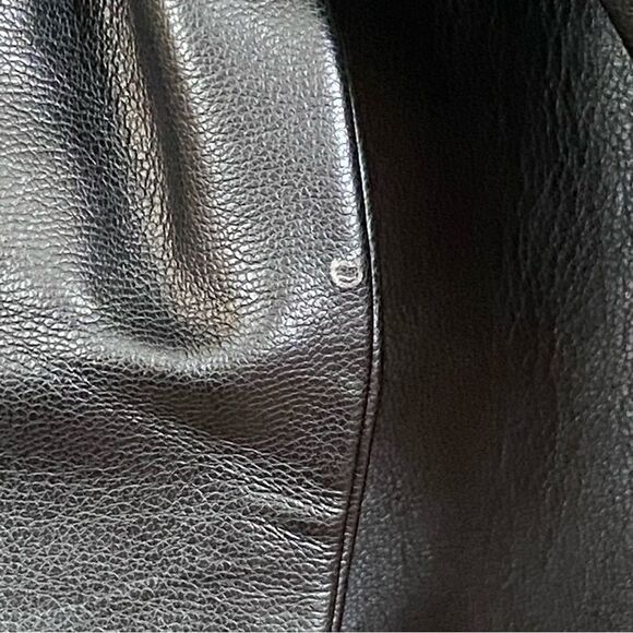 NWT Jason Wu Black Faux Leather Wrap Mini Skirt Size Small - Picture 8 of 16